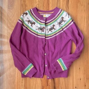 Mini Boden Horse Cardigan